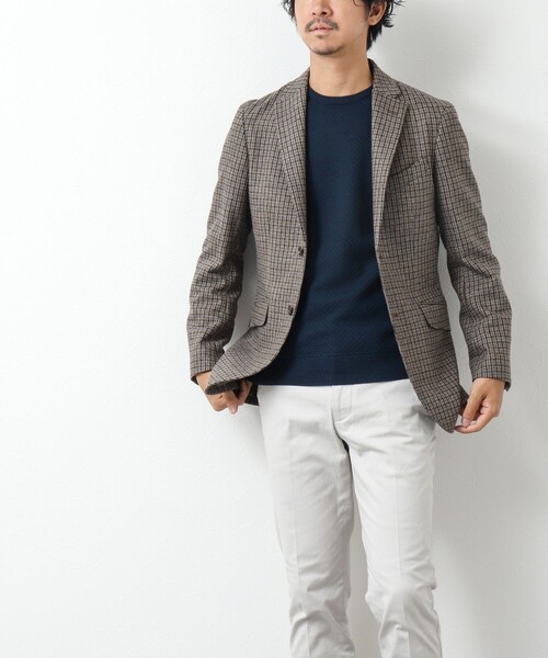 NOLLEY'S goodman（ノーリーズグッドマン）の「《セットアップ対応》ツイード テーラードジャケット（テーラードジャケット・メンズ・チャコールグレー/グレー/ネイビー/ブルー系その他/ベージュ系その他・S/M/L/XL）」の19枚目の写真