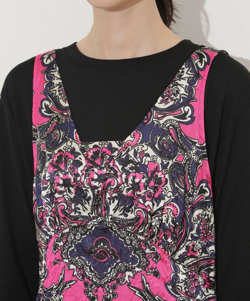 NOMA t.d.(ノーマティーディー)の「NOMA t.d./Wrinkled Slip Dress(ワンピース・レディース・ネイビー・2)」の10枚目の写真