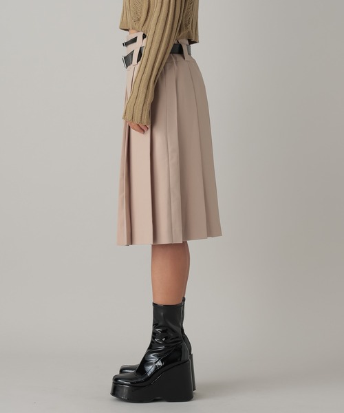 【PRADA】ベルト付きプリーツミディスカート FOREVER 21（フォーエバー トゥエンティーワン）の「【2024FW