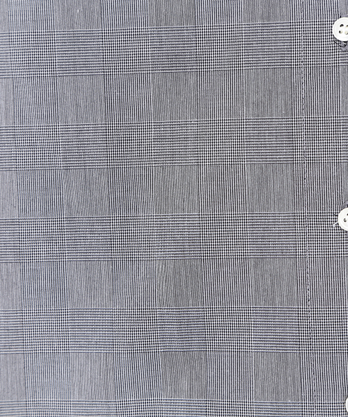 Ray BEAMS(レイビームス)の「RBS / グレンチェック リボンカフス ブラウス(シャツ/ブラウス・レディース・グレー・0/1)」の4枚目の写真