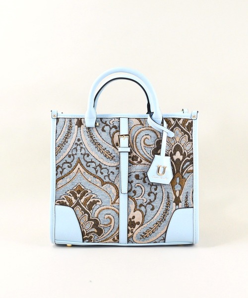 U（ユー）の「ペイズリー ジュリアングル トートバッグ Mサイズ（トートバッグ・レディース・ブルー/ベージュ/グリーン系その他/クリーム/ネイビー/ライトブルー・FREE）」の7枚目の写真
