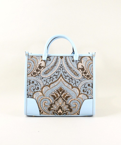 U（ユー）の「ペイズリー ジュリアングル トートバッグ Mサイズ（トートバッグ・レディース・ブルー/ベージュ/グリーン系その他/クリーム/ネイビー/ライトブルー・FREE）」の8枚目の写真