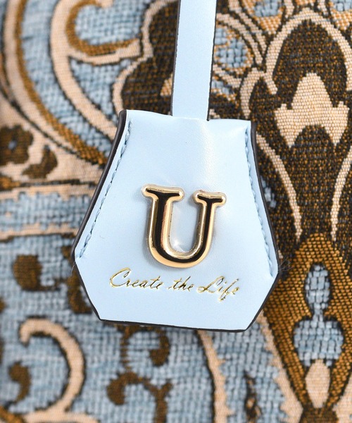 U（ユー）の「ペイズリー ジュリアングル トートバッグ Mサイズ（トートバッグ・レディース・ブルー/ベージュ/グリーン系その他/クリーム/ネイビー/ライトブルー・FREE）」の10枚目の写真