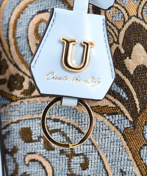 U（ユー）の「ペイズリー ジュリアングル トートバッグ Mサイズ（トートバッグ・レディース・ブルー/ベージュ/グリーン系その他/クリーム/ネイビー/ライトブルー・FREE）」の11枚目の写真