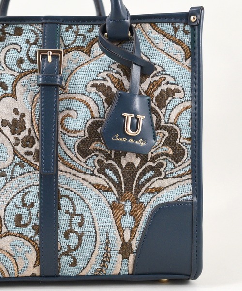 U（ユー）の「ペイズリー ジュリアングル トートバッグ Mサイズ（トートバッグ・レディース・ブルー/ベージュ/グリーン系その他/クリーム/ネイビー/ライトブルー・FREE）」の19枚目の写真