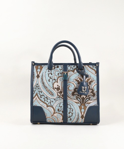 U（ユー）の「ペイズリー ジュリアングル トートバッグ Mサイズ（トートバッグ・レディース・ブルー/ベージュ/グリーン系その他/クリーム/ネイビー/ライトブルー・FREE）」の15枚目の写真