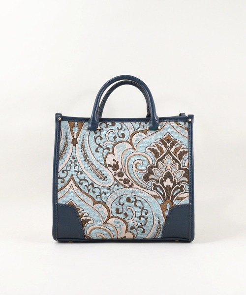 U（ユー）の「ペイズリー ジュリアングル トートバッグ Mサイズ（トートバッグ・レディース・ブルー/ベージュ/グリーン系その他/クリーム/ネイビー/ライトブルー・FREE）」の16枚目の写真