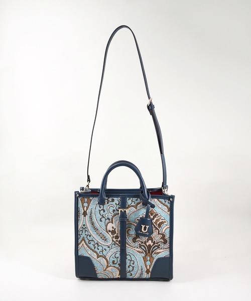 U（ユー）の「ペイズリー ジュリアングル トートバッグ Mサイズ（トートバッグ・レディース・ブルー/ベージュ/グリーン系その他/クリーム/ネイビー/ライトブルー・FREE）」の18枚目の写真