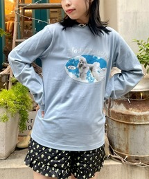 Candy Stripper | HOLIDAY PUPPY L/S Tシャツ(Tシャツ/カットソー)