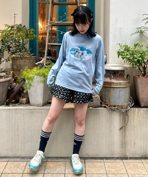 【セール】HOLIDAY PUPPY L/S Tシャツ（Tシャツ/カットソー）｜Candy Stripper（キャンディストリッパー）