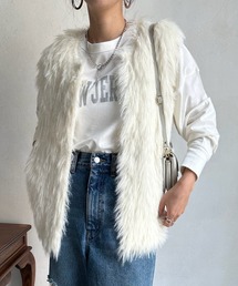【WEB限定】 フェザーシャギーベスト
