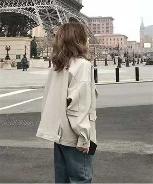 FREE STYLISTS(フリー スタイリスト)の「レザーライダースジャケット(ライダースジャケット・レディース・ブラック/オフホワイト・L/M)」の9枚目の写真
