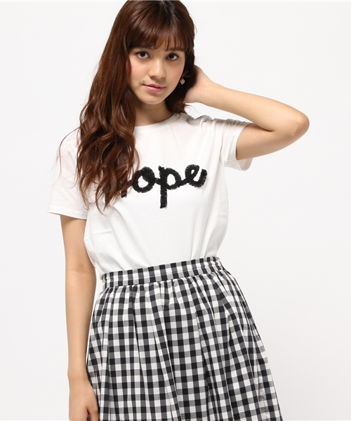 JILL STUART（ジルスチュアート）の「ベニタ Tシャツ（Tシャツ/カットソー・レディース・ホワイト/ブラック・FREE）」の2枚目の写真