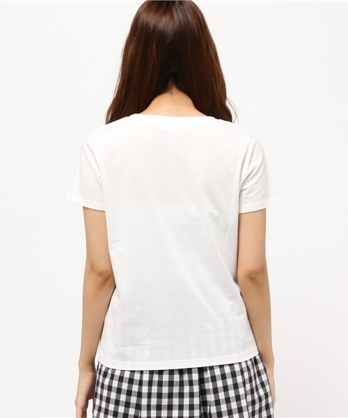 JILL STUART（ジルスチュアート）の「ベニタ Tシャツ（Tシャツ/カットソー・レディース・ホワイト/ブラック・FREE）」の6枚目の写真