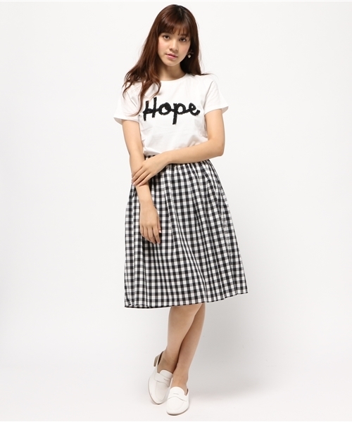 JILL STUART（ジルスチュアート）の「ベニタ Tシャツ（Tシャツ/カットソー・レディース・ホワイト/ブラック・FREE）」の7枚目の写真