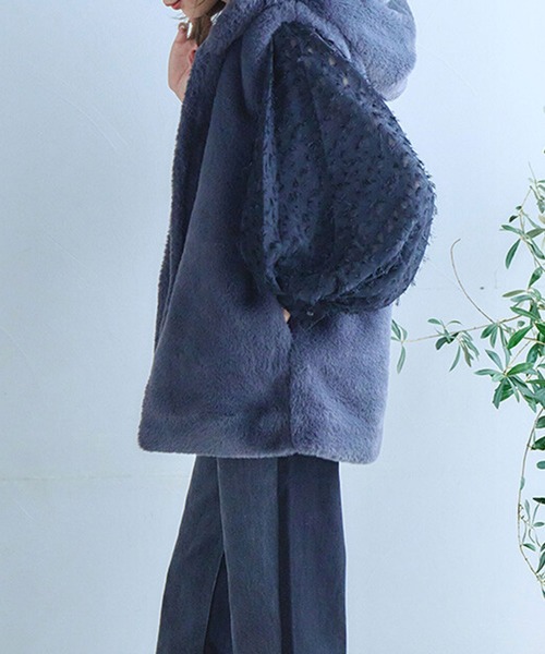 フード付きファーベスト（ベスト）｜ANOTHER S（アナザーエス）の