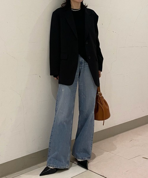 Mila Owen(ミラオーウェン)の「【WEB限定サイズあり】ルーズフィットワイドバギーデニムパンツ(デニムパンツ・レディース・ライトブルー/ライトグレー/ブラック・1/00/0)」の22枚目の写真