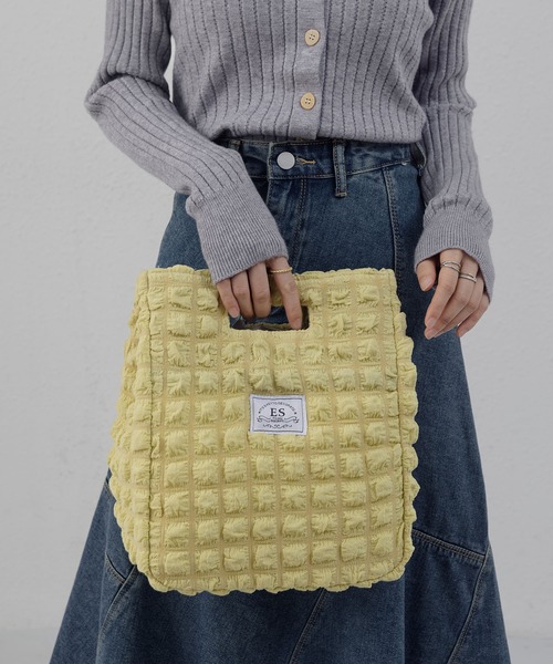 LA VORAGINE（ラ ヴォラジネ）の「【保温･保冷】ポップコーン ランチバッグ/お弁当バッグ（お弁当箱・レディース・イエロー/ブラウン/ホワイト・FREE）」の3枚目の写真