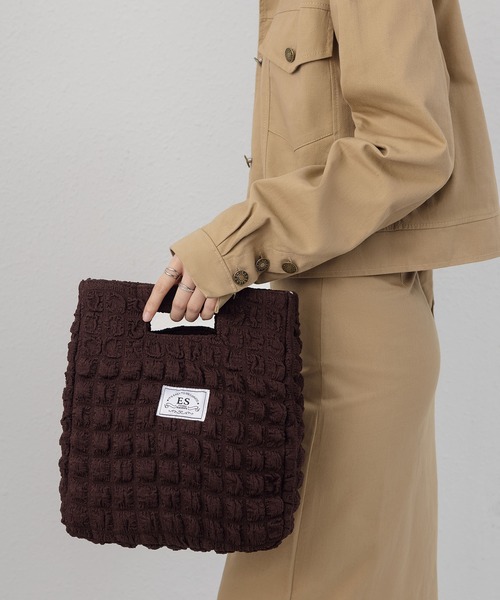 LA VORAGINE（ラ ヴォラジネ）の「【保温･保冷】ポップコーン ランチバッグ/お弁当バッグ（お弁当箱・レディース・イエロー/ブラウン/ホワイト・FREE）」の6枚目の写真