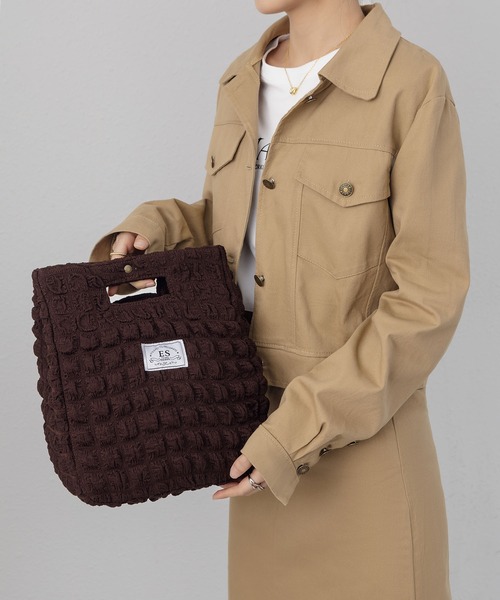 LA VORAGINE（ラ ヴォラジネ）の「【保温･保冷】ポップコーン ランチバッグ/お弁当バッグ（お弁当箱・レディース・イエロー/ブラウン/ホワイト・FREE）」の7枚目の写真