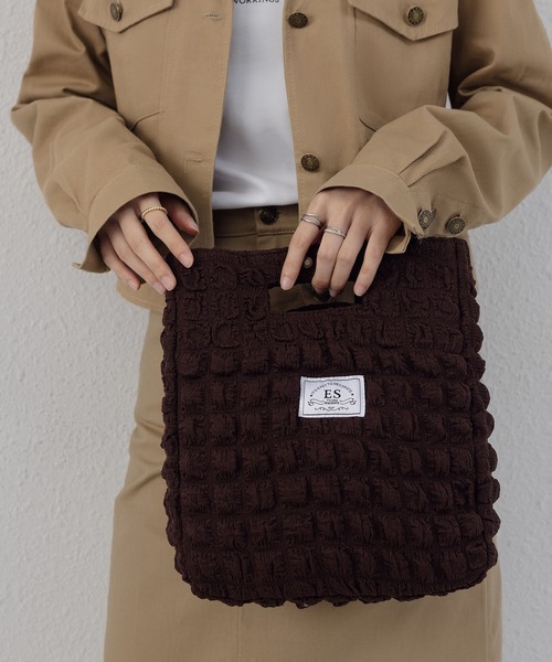 LA VORAGINE（ラ ヴォラジネ）の「【保温･保冷】ポップコーン ランチバッグ/お弁当バッグ（お弁当箱・レディース・イエロー/ブラウン/ホワイト・FREE）」の8枚目の写真