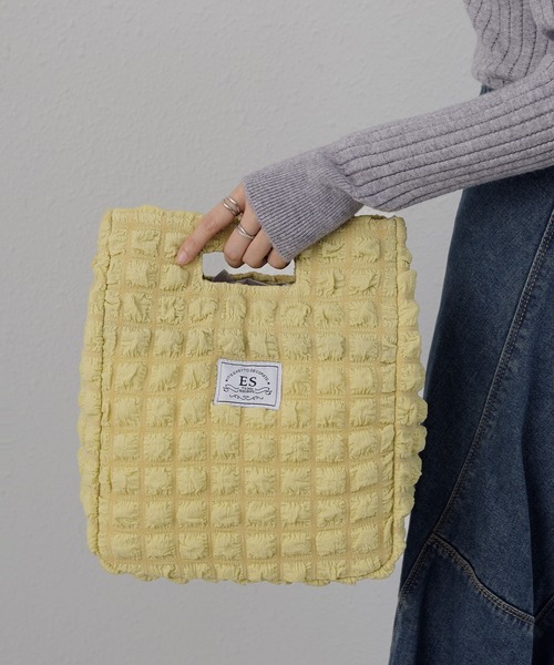 LA VORAGINE（ラ ヴォラジネ）の「【保温･保冷】ポップコーン ランチバッグ/お弁当バッグ（お弁当箱・レディース・イエロー/ブラウン/ホワイト・FREE）」の9枚目の写真