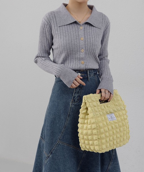 LA VORAGINE（ラ ヴォラジネ）の「【保温･保冷】ポップコーン ランチバッグ/お弁当バッグ（お弁当箱・レディース・イエロー/ブラウン/ホワイト・FREE）」の11枚目の写真