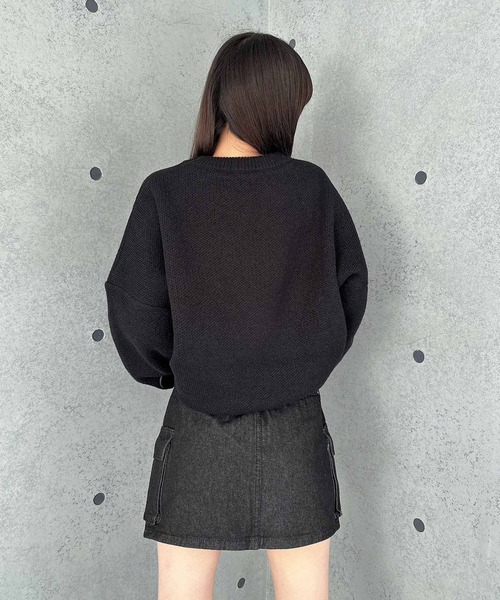 ENVYM（アンビー）の「デニムカーゴスカート（デニムスカート・レディース・ブルー/ブラック・MEDIUM/SMALL）」の15枚目の写真