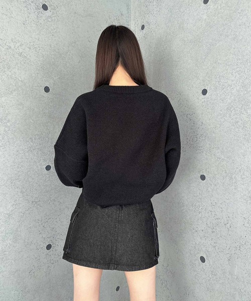 ENVYM（アンビー）の「デニムカーゴスカート（デニムスカート・レディース・ブルー/ブラック・MEDIUM/SMALL）」の12枚目の写真