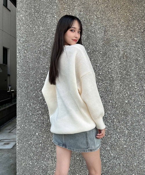 ENVYM（アンビー）の「デニムカーゴスカート（デニムスカート・レディース・ブルー/ブラック・MEDIUM/SMALL）」の5枚目の写真