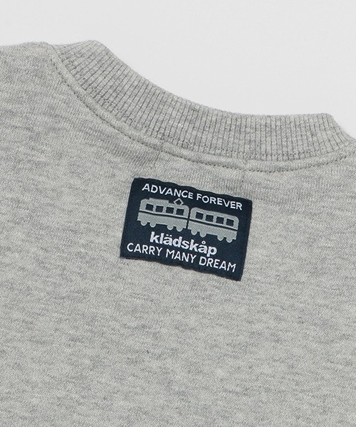 kladskap（クレードスコープ）の「電車アップリケトレーナー（スウェット・キッズ・トップグレー/グリーン/マスタード・90cm/100cm/120cm/80ｃｍ/110cm）」の8枚目の写真