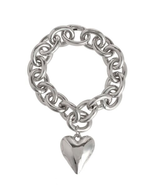 LAGUNAMOON（ラグナムーン）の「ハートチェーンブレスレット（ブレスレット・レディース・ゴールド/シルバー・FREE）」の2枚目の写真