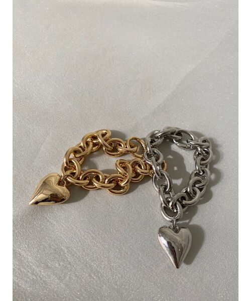 LAGUNAMOON（ラグナムーン）の「ハートチェーンブレスレット（ブレスレット・レディース・ゴールド/シルバー・FREE）」の3枚目の写真