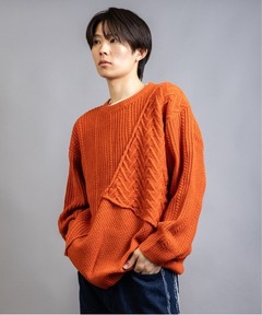 セール】crepuscule / クレプスキュール Stripe Mesh Drizzler