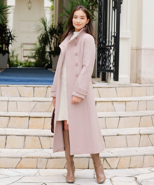 WILLSELECTION(ウィルセレクション)の「ハイネック切替ニットワンピース(ワンピース・レディース・ブルー/ピンク/オフホワイト・MEDIUM)」の13枚目の写真