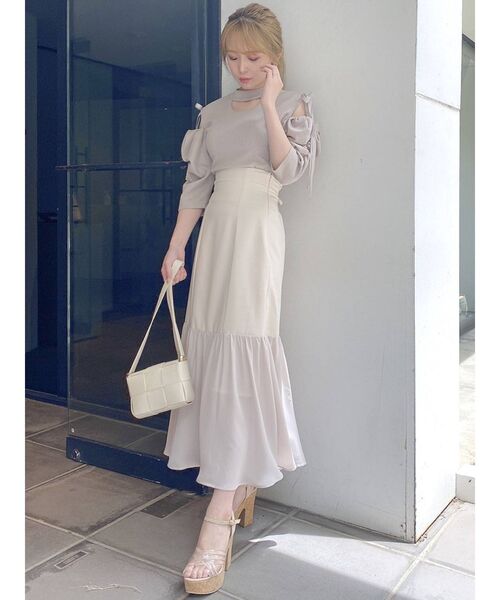 dazzlin（ダズリン）の「7分袖カットソー（Tシャツ/カットソー・レディース・ベージュ・FREE）」の5枚目の写真