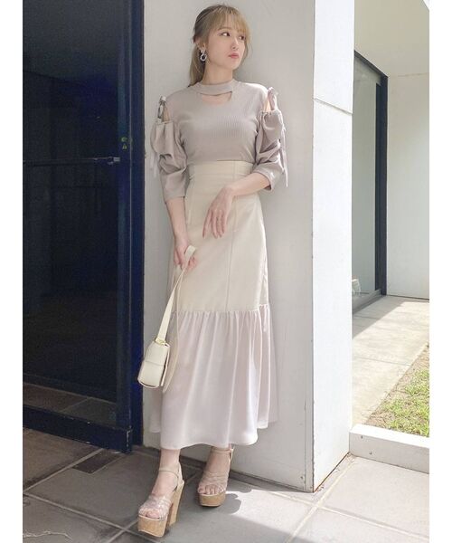 dazzlin（ダズリン）の「7分袖カットソー（Tシャツ/カットソー・レディース・ベージュ・FREE）」の6枚目の写真