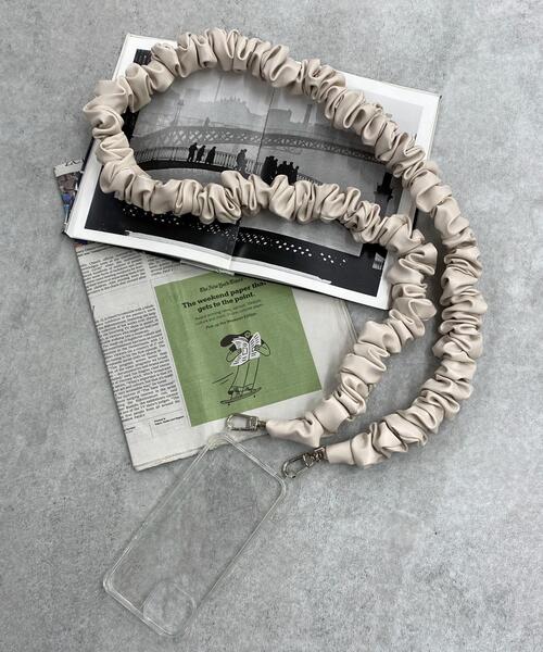 WEGO（ウィゴー）の「WEGO/セットリボンPUストラップ（スマホグッズ・レディース・ブラック/ホワイト・FREE）」の4枚目の写真