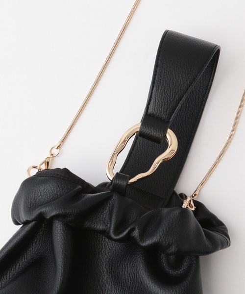 A part by(アパートバイ)の「≪追加3≫カナグツキワンハンドルバッグ(ショルダーバッグ・レディース・オフホワイト/ブラック/シルバー/ライトベージュ・FREE)」の16枚目の写真