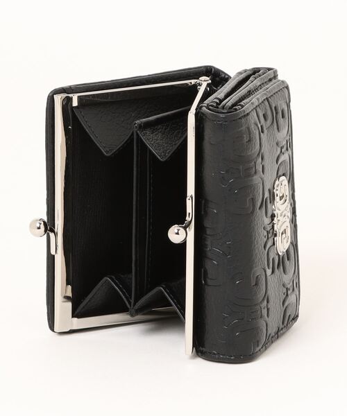 GYDA(ジェイダ)の「GYDA(ジェイダ) / 口金ミニ財布 コンパクト GY-W212 EMBOSS(財布・レディース・ベージュ/ブラック/ピンク・FREE)」の7枚目の写真