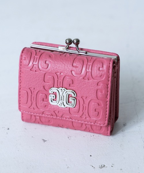 GYDA(ジェイダ)の「GYDA(ジェイダ) / 口金ミニ財布 コンパクト GY-W212 EMBOSS(財布・レディース・ベージュ/ブラック/ピンク・FREE)」の3枚目の写真