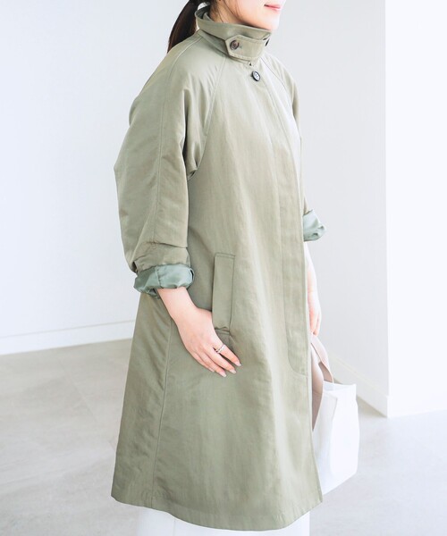 B:MING by BEAMS(ビーミングバイビームス)の「B:MING by BEAMS / ステンカラー コート(ステンカラーコート・レディース・ホワイト系その他5/ブラウン系その他/オリーブ・SMALL/MEDIUM)」の18枚目の写真