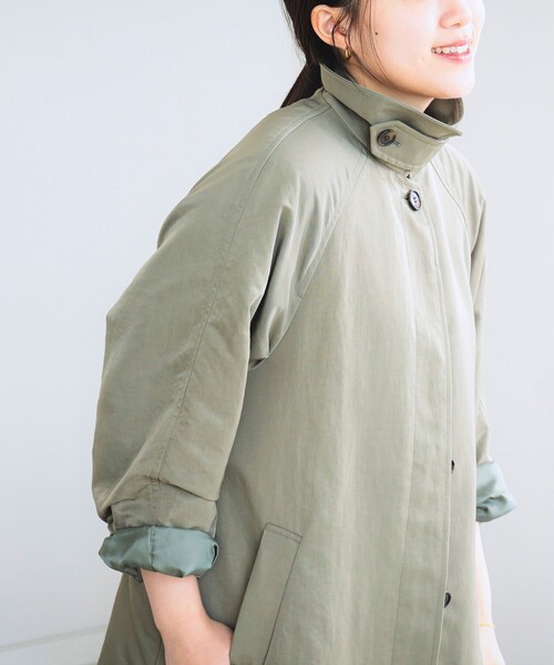 B:MING by BEAMS(ビーミングバイビームス)の「B:MING by BEAMS / ステンカラー コート(ステンカラーコート・レディース・ホワイト系その他5/ブラウン系その他/オリーブ・SMALL/MEDIUM)」の20枚目の写真