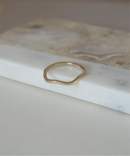 Senti(センティ)の「SENTI センティ / FINE RING WAVE GOLD シルバー925ウェーブリング 指輪 / 4083(リング・メンズ・ゴールド・14号/17号)」の2枚目の写真