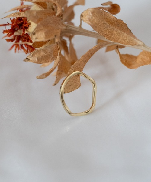 Senti(センティ)の「SENTI センティ / FINE RING WAVE GOLD シルバー925ウェーブリング 指輪 / 4083(リング・メンズ・ゴールド・14号/17号)」の3枚目の写真