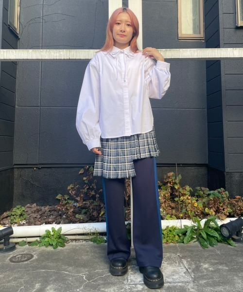 Candy Stripper（キャンディストリッパー）の「FOR YOU シャツ（シャツ/ブラウス・レディース・ピンク/オフホワイト/ライトブルー/ブラック・2）」の12枚目の写真