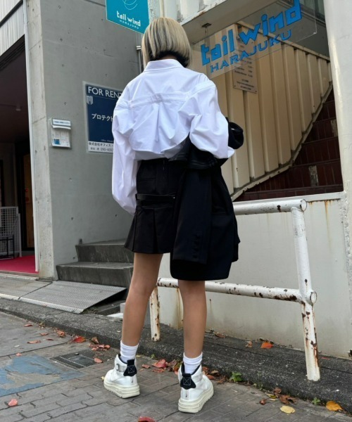 Candy Stripper（キャンディストリッパー）の「FOR YOU シャツ（シャツ/ブラウス・レディース・ピンク/オフホワイト/ライトブルー/ブラック・2）」の19枚目の写真