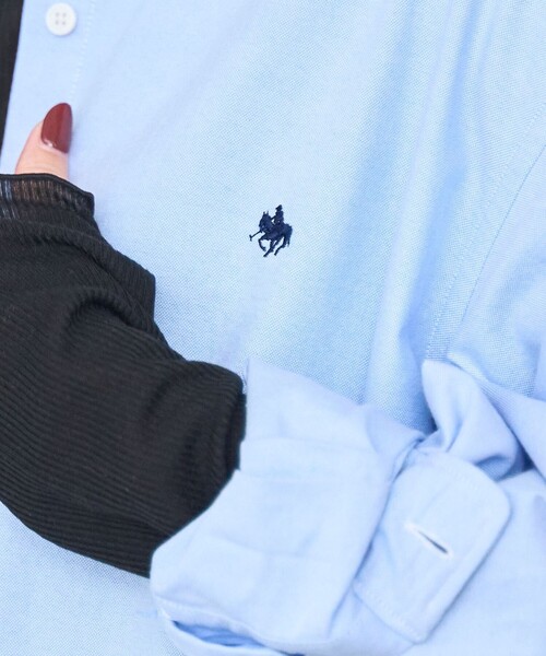 POLO BCS（ポロ ビーシーエス）の「POLO BCS(ポロ・ビーシーエス)別注オックスフォードバンドカラーシャツワンピース（ワンピース・レディース・ホワイト/ライトブルー/その他1・FREE）」の15枚目の写真