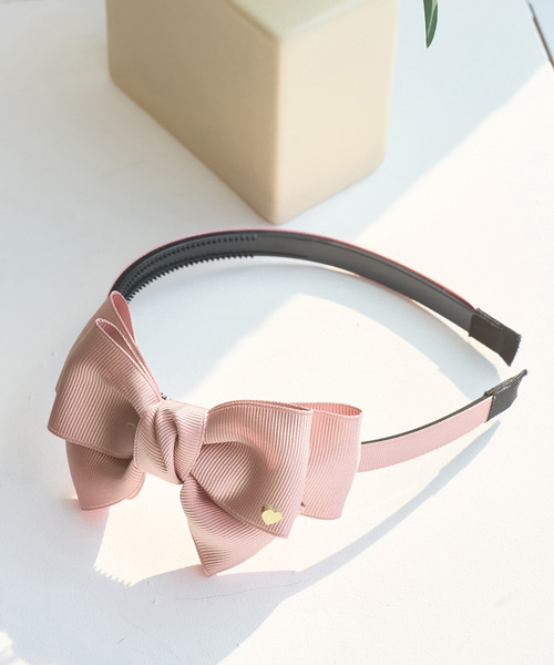 ROPE' PICNIC（ロペピクニック）の「【KIDS】グログランリボンカチューシャ/セレモニー（カチューシャ・キッズ・サックスブルー/ライトグレー/ラベンダー/ピンク/ネイビー/キナリ/ライトグリーン/レッド・FREE）」の22枚目の写真