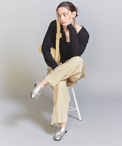 ビューティアンドユースシルバーフェイクレザー タッセル ローファー BEAUTY&YOUTH UNITED ARROWS（ビューティーアンドユース